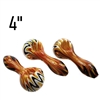 4'' Full Color WIG WAG Glass Hand Pipe