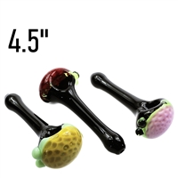 4.5'' Honeycomb Golf Ball Glass Hand Pipe