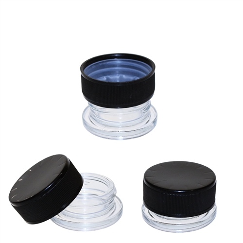 10ml Black Child Safe Cap - Glass Concentrate Container