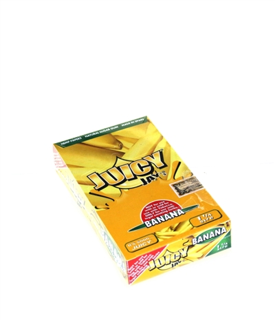 Juicy jays Banana Flavored Rolling Papers 1Â¼ Box-24
