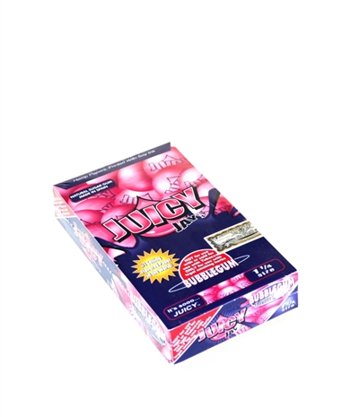 Juicy jays Bubble Gum Flavored Rolling Papers 1Â¼ Box-24