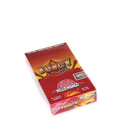 Juicy jays Mello Mango Flavored Rolling Papers 1Â¼ Box-24
