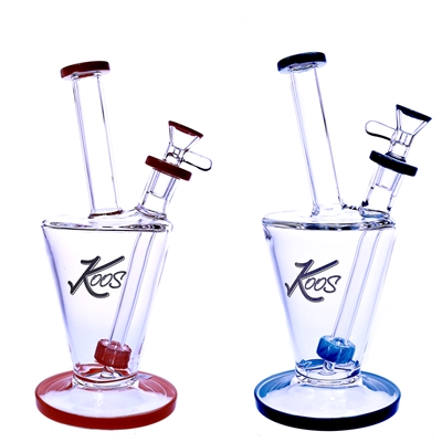 KOOS Glass  Water Pipe with Shower Head Perc  9"
