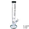 KGW-08    KOOS Glass Straight Tube Water Pipe 18"
