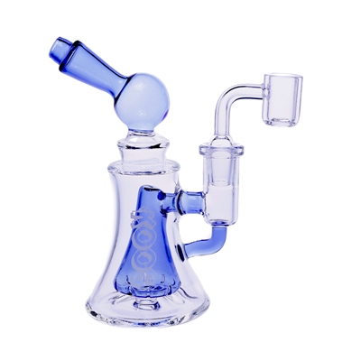 KOOS Glass Water Pipe Beaker Base + Banger  6"