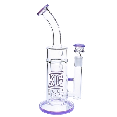 KGW-113   KOOS Glass Water Pipe with Matrix Perc 10.5"