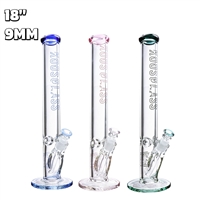 KGW-149   KOOS Glass 9mm Straight Tube Water Pipe  18"