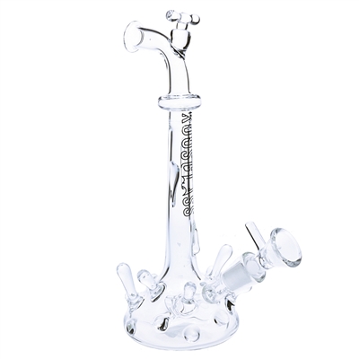 KOOS Glass Faucet Shape Water Pipe 8"