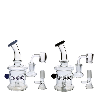 KOOS Glass Mini Rig With Banger 5.5''