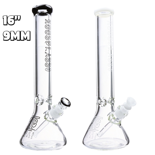 KGW-208    KOOS Glass Beaker Water Pipe  16"