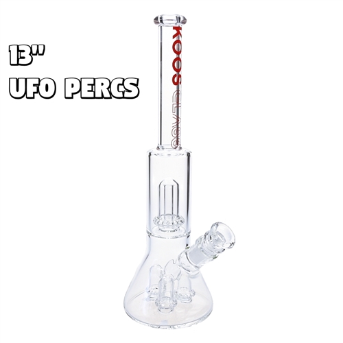 KGW-24   KOOS Glass Beaker Water Pipe  UFO Percs 13''