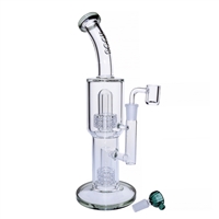 KGW-K66-QB   KOOS Glass Water Pipe + Banger  11.5"