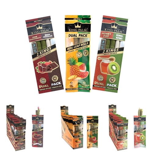 King Palm Dual Pack - King Size â€“ (2ct/20 Display)