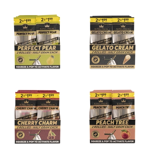 King Palm Rollies â€“ 20 packs ea. â€“ 2ct ea (2 for $1.99)