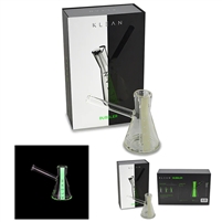 KLEAN Glass - 7mm 5"  Bubbler  (Glow In The Dark)