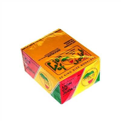 Lion Of Judah King Size Rolling Papers.  Box-50