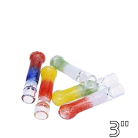 3" Mix Shade Glass Chillum  (10ct)