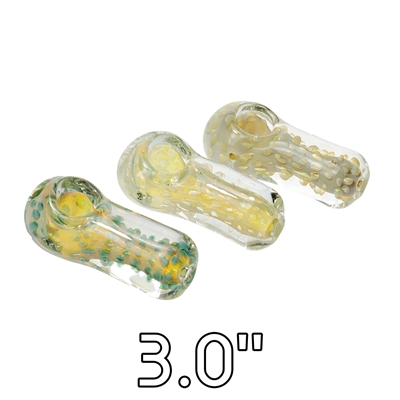 3'' Heavy Gold Fumed Hand Pipe