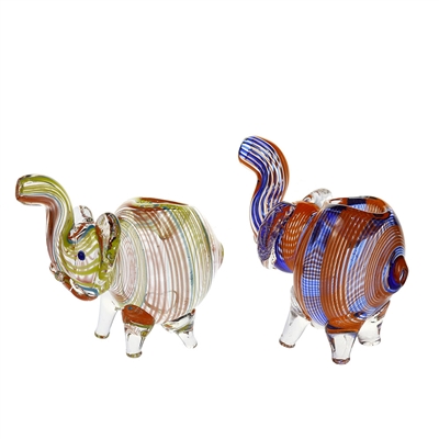 LT-HP-0224 Large Inside Out Elephant 3.5'' Hand Pipe