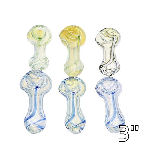2.5'' Glass Hand Pipe  (10ct)