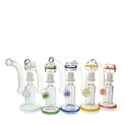 Color Rod Art - Clear Dab Rig/Bubbler 5.5''