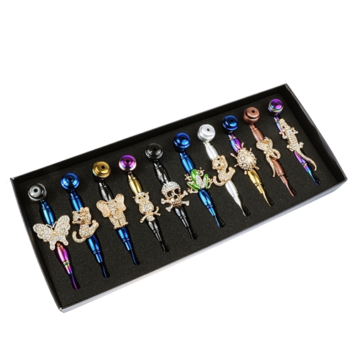 4.5'' Animals Metal Pipe w/cap & screen  (10ct)