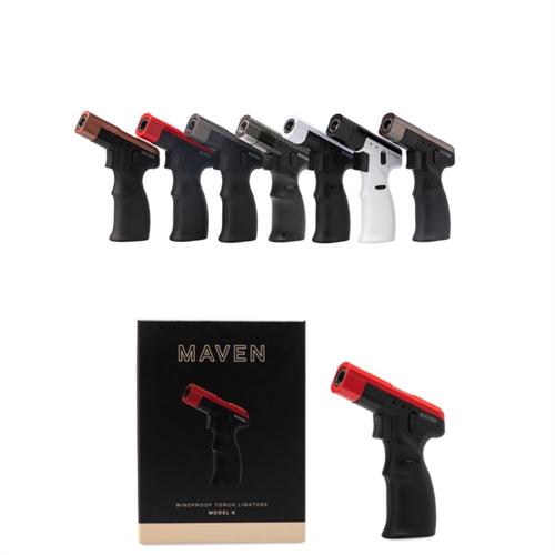 Maven Model K | Premium Handheld Angled Single Jet Torch Lighter