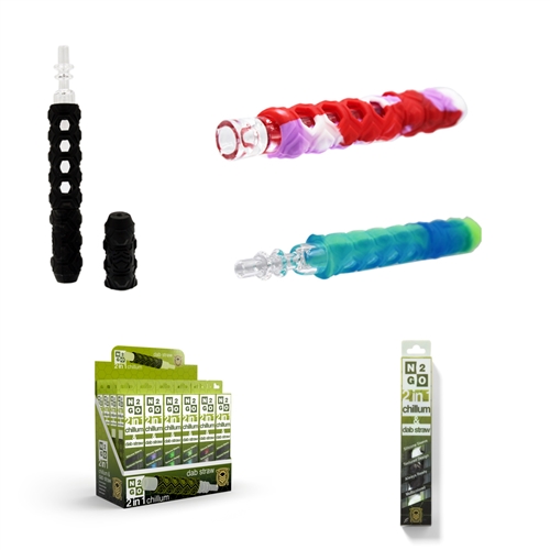 N2GO Quartz Nectar Collector with Silicone Sleeve