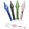 VAULT Glass Showerhead Percolator Dab Straw  - 6.5" Nectar Collector
