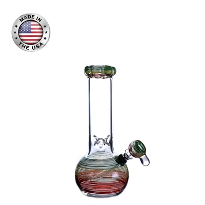 10" Rasta Bubble With Ice - Matching Slide Bowl