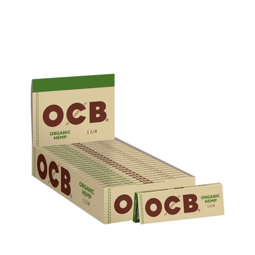 OCB 1Â¼ size Organic Rolling Papers Box-24
