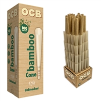 OCB Bamboo Unbleached Cones 1 1/4 - (100 per Box)