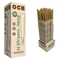 OCB Organic Unbleached Cones 1 1/4 - (100 per Box)