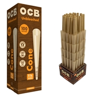 OCB Unbleached Cones 1 1/4 - (100 per Box)
