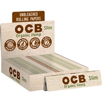 OCB  King Size Slim Organic Rolling Paper  Box-24