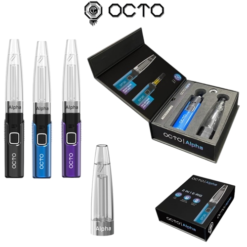 OCTO - Alpha 2-in-1 E-Rig (Concentrate Wax + 510 Thread Vaporizer)