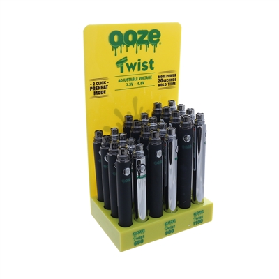 Ooze Twist Battery's Display /24 Ct