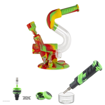 Ooze Swerve Silicone Water Pipe & Nectar Collector