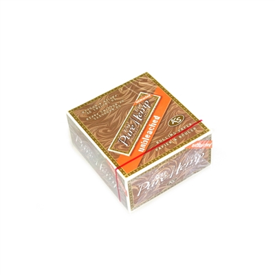 Pure Hemp Unbleached King Size Rolling Papers Box-50