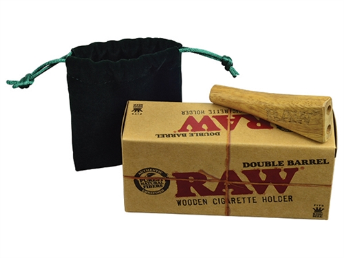 RAWÂ® - Double Barrel Wooden Cig Holder - King Size