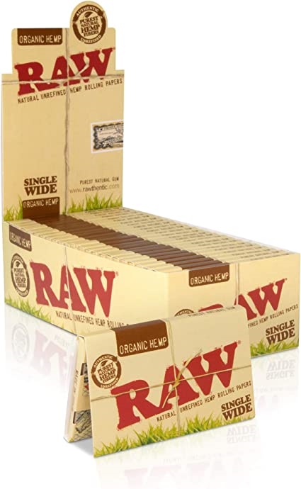 Raw Organic - Natural -1.0 (Single Wide) Rolling Paper Box-25