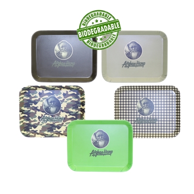 Afghan Hemp - Biodegradable  Rolling Tray  Small (5 ct)