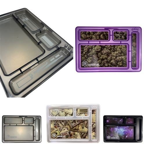 STAX Premium Plastic Rolling Tray (13" x 9")
