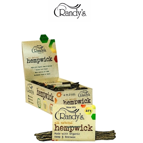 Randy's Small 4 Feet Hemp Wick (Display of 40)