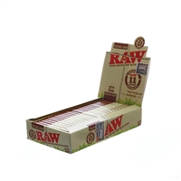 Raw Organic -  1Â¼ size Rolling Paper Box-24