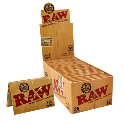 RawÂ® Classic - Natural - 1Â½  Rolling Paper Box-25