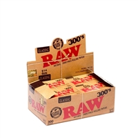 Raw Classic - Natural - 300's - 1 1/4 Size Rolling Paper Box-20