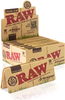Raw Organic (Artesano)  King Size Rolling Paper (Slim) Box-15