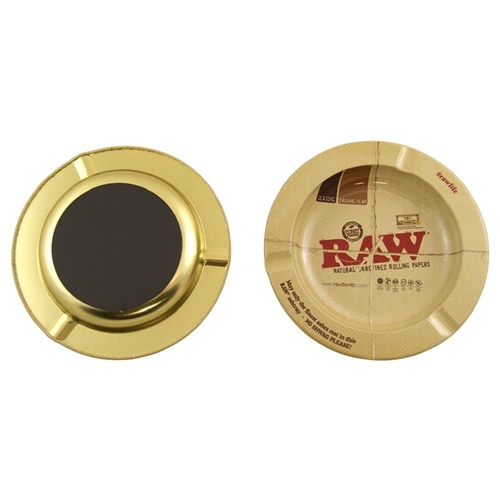 RAWÂ® Round Metal Ashtray with Magnet