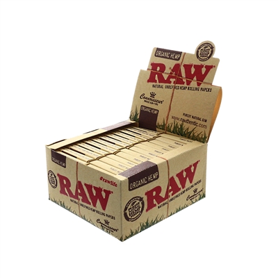 Raw Organic - Connoisseur - W/Tips - King Size Rolling Paper